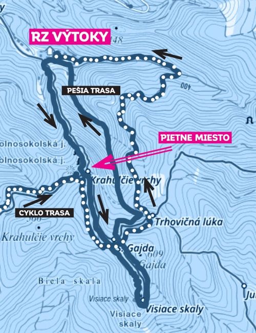 mapa tras samostatne